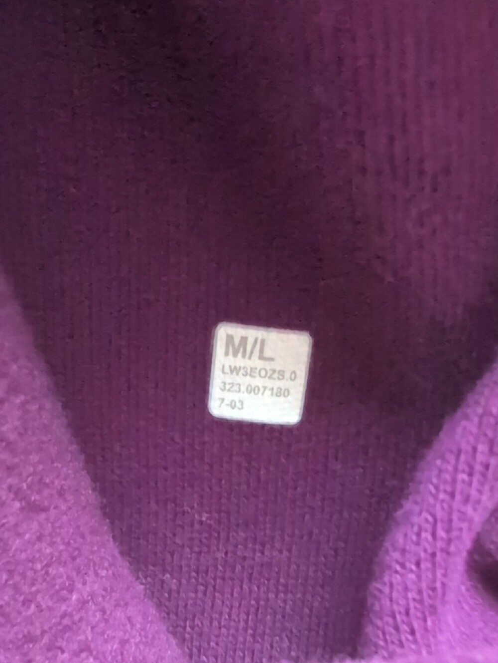 Lululemon Scuba Oversized Full-Zip Hoodie Dramatic Magenta Dark Purple Size M/L - Picture 10 of 16